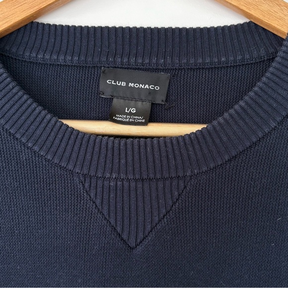Club Monaco Blue Sweater, Size L - Picture 2 of 4